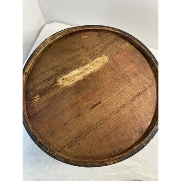 Antique Chinese Hat Box Hand Painted Rare - Picture 10 of 10